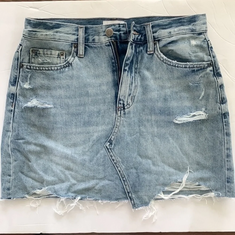 Pistola blue jean The Rumi distressed skirt - Picture 2 of 11